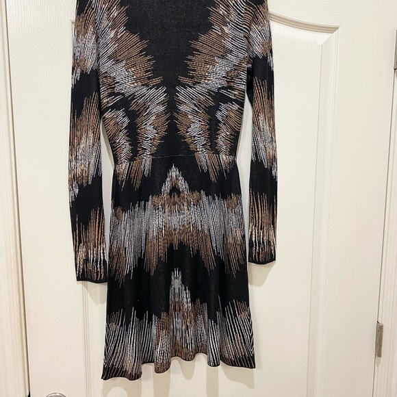 Bcbg MaxAzria V neck Sweater Dress - Picture 3 of 4